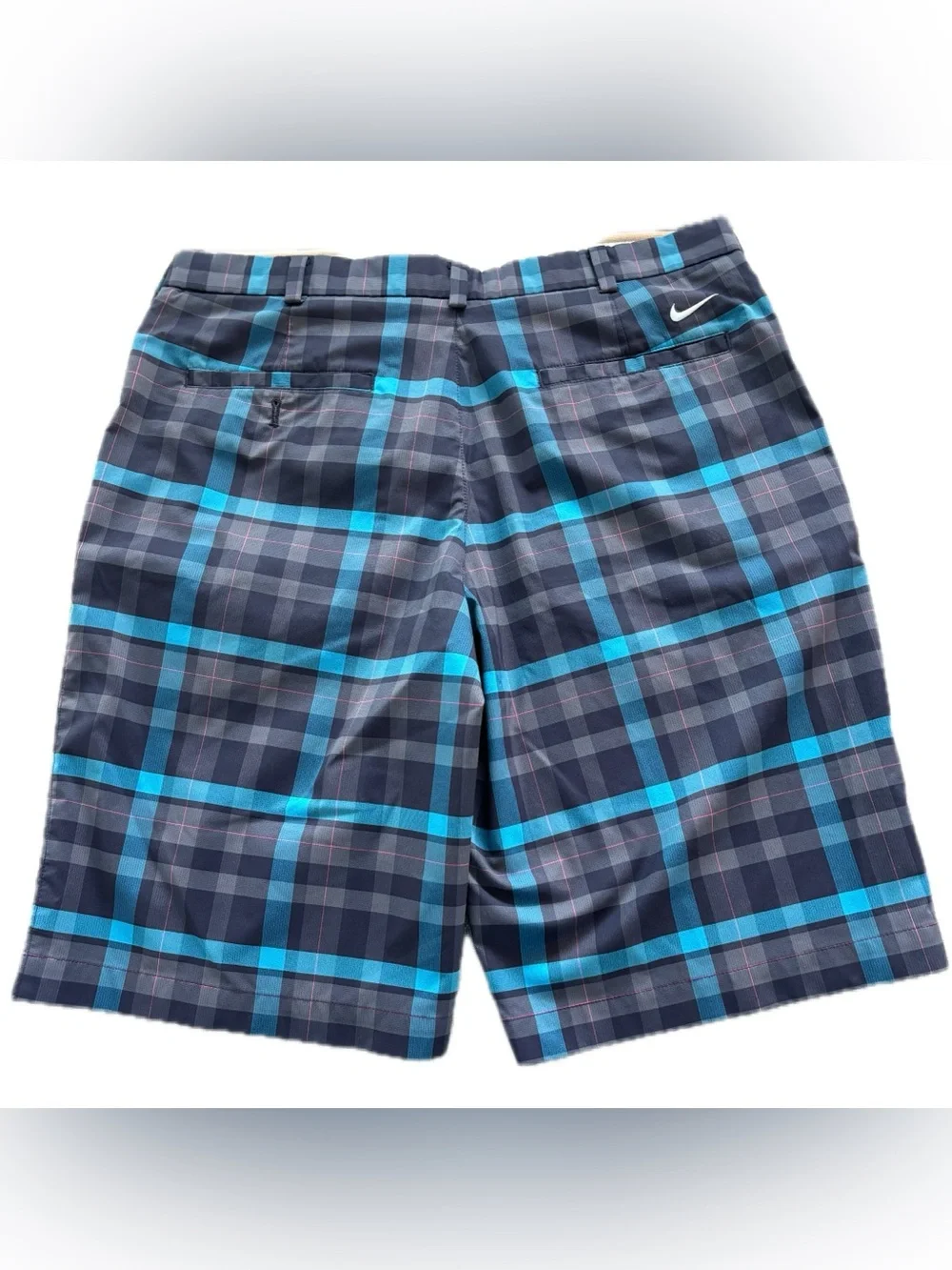 NIKE GOLF DRI-FIT Men’s Gray & Teal Poly Blend Shorts Size 34